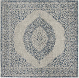 Safavieh Courtyard 6'-7" x 6'-7" Rug in Light Grey / Blue
