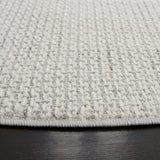 Safavieh Whisper 6'-7" x 6'-7" Rug in Light Grey / Ivory