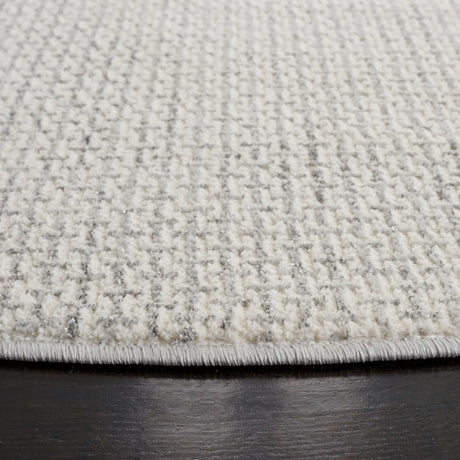 Safavieh Whisper 6'-7" x 6'-7" Rug in Light Grey / Ivory