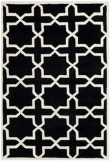 Safavieh Chatham 3'-0" x 5'-0" Rug in Black / Ivory