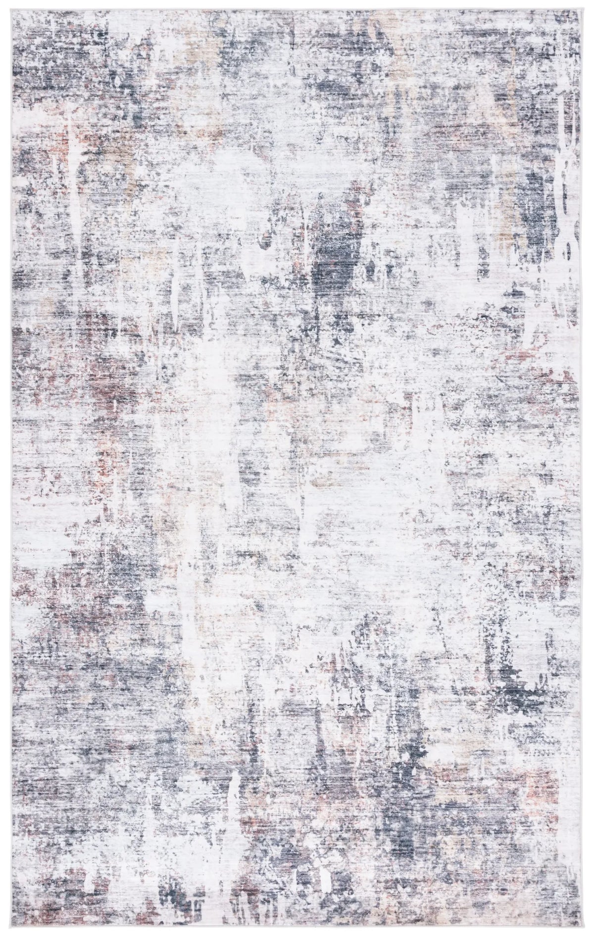 Safavieh Santa Monica 4'-0" x 6'-0" Rug in Beige / Charcoal