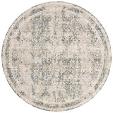 Loloi Theia The-01 Natural/Ocean Rug - round flat
