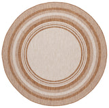 Safavieh Beach House 6'-7" x 6'-7" Rug in Beige / Brown