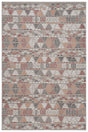 Safavieh Pyramid 4'-5" x 6'-5" Rug in Grey/Ivory / Rust