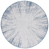 Safavieh Courtyard 6'-7" x 6'-7" Rug in Beige / Navy