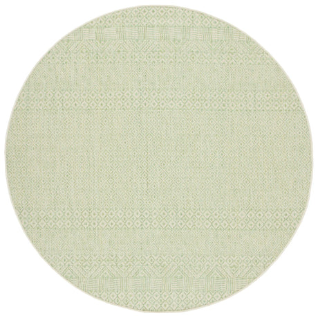 Safavieh Courtyard 5'-3" x 5'-3" Rug in Beige / Green