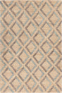 Chandra Ethel ETH-52800 Blue / Gray / Natural rug, flat view