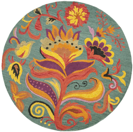 Safavieh Blossom 6'-0" x 6'-0" Rug in Blue / Multi