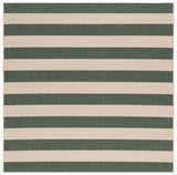 Safavieh Courtyard 6'-7" x 6'-7" Rug in Beige / Dark Green