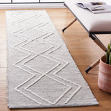 Safavieh Kilim 2'-3" x 9'-0" Rug in Grey / Ivory