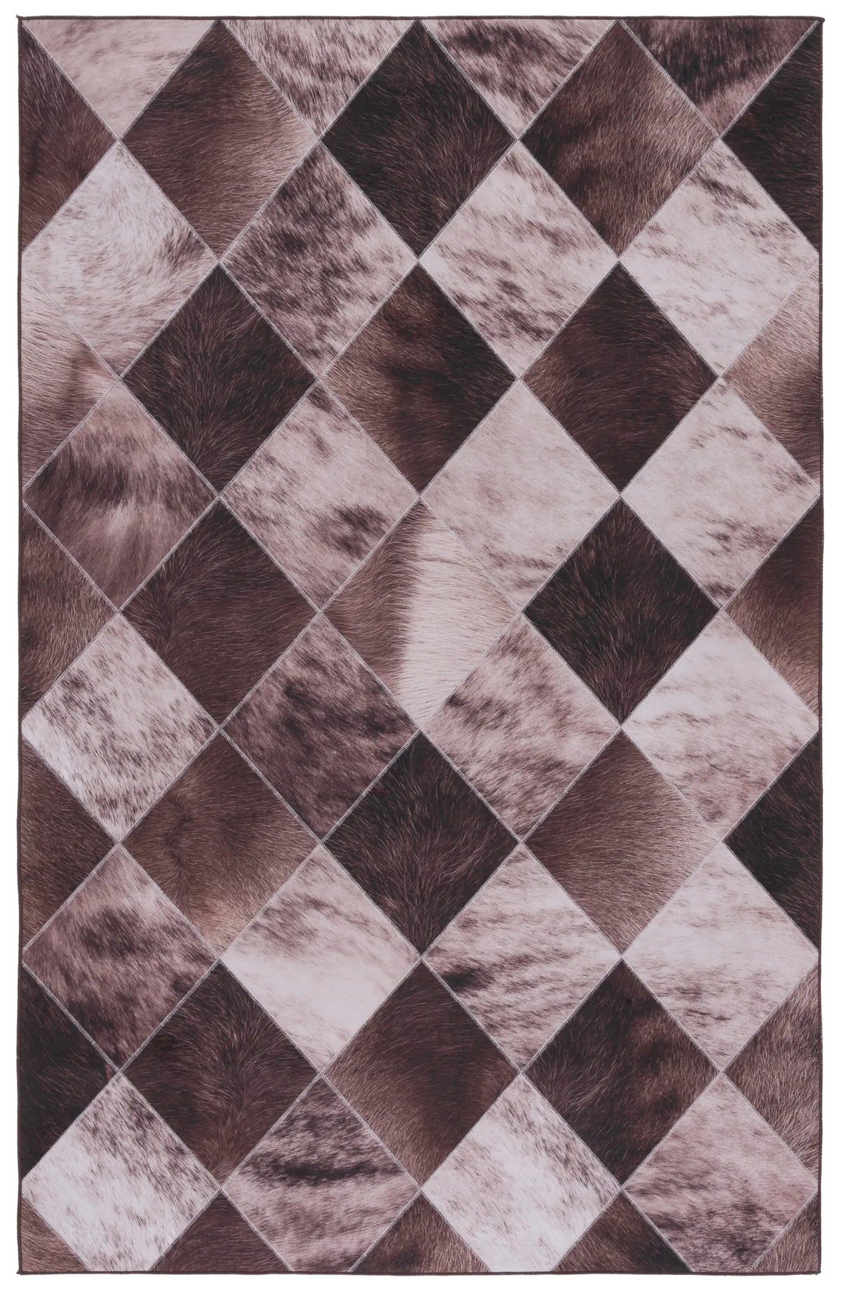 Safavieh Faux Hide 4'-0" x 6'-0" Rug in Light Brown / Brown