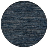 Safavieh Rag Rug 6'-0" x 6'-0" Rug in Navy / Black