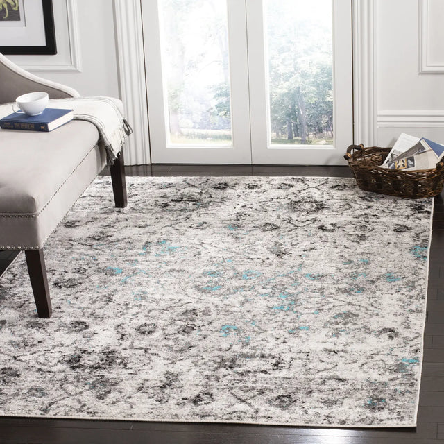 Safavieh Adirondack 4'-0" x 6'-0" Rug in Grey / Black