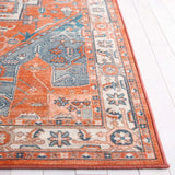 Safavieh Journey 4'-4" x 6'-4" Rug in Rust / Blue Ivory