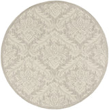 Safavieh Micro-Loop 5'-0" x 5'-0" Rug in Silver
