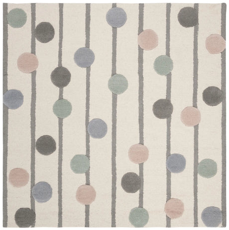 Safavieh Safavieh Kids 5'-0" x 5'-0" Rug in Ivory / Multi