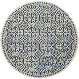 Safavieh Cambridge 6'-0" x 6'-0" Rug in Navy Blue / Ivory