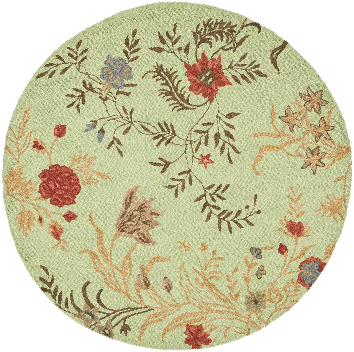Safavieh Blossom 6'-0" x 6'-0" Rug in Light Green / Multi