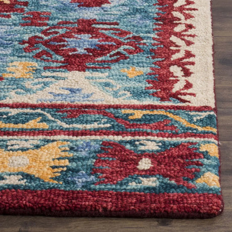 Safavieh Aspen 4'-0" x 6'-0" Rug in Blue / Red