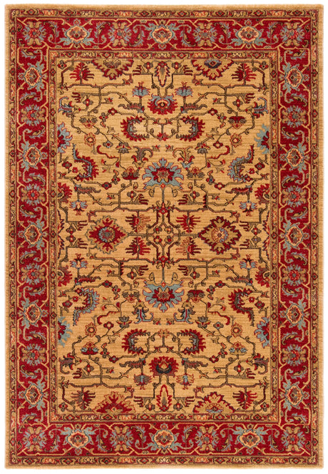 Safavieh Mahal 4'-0" x 5'-7" Rug in Beige / Red