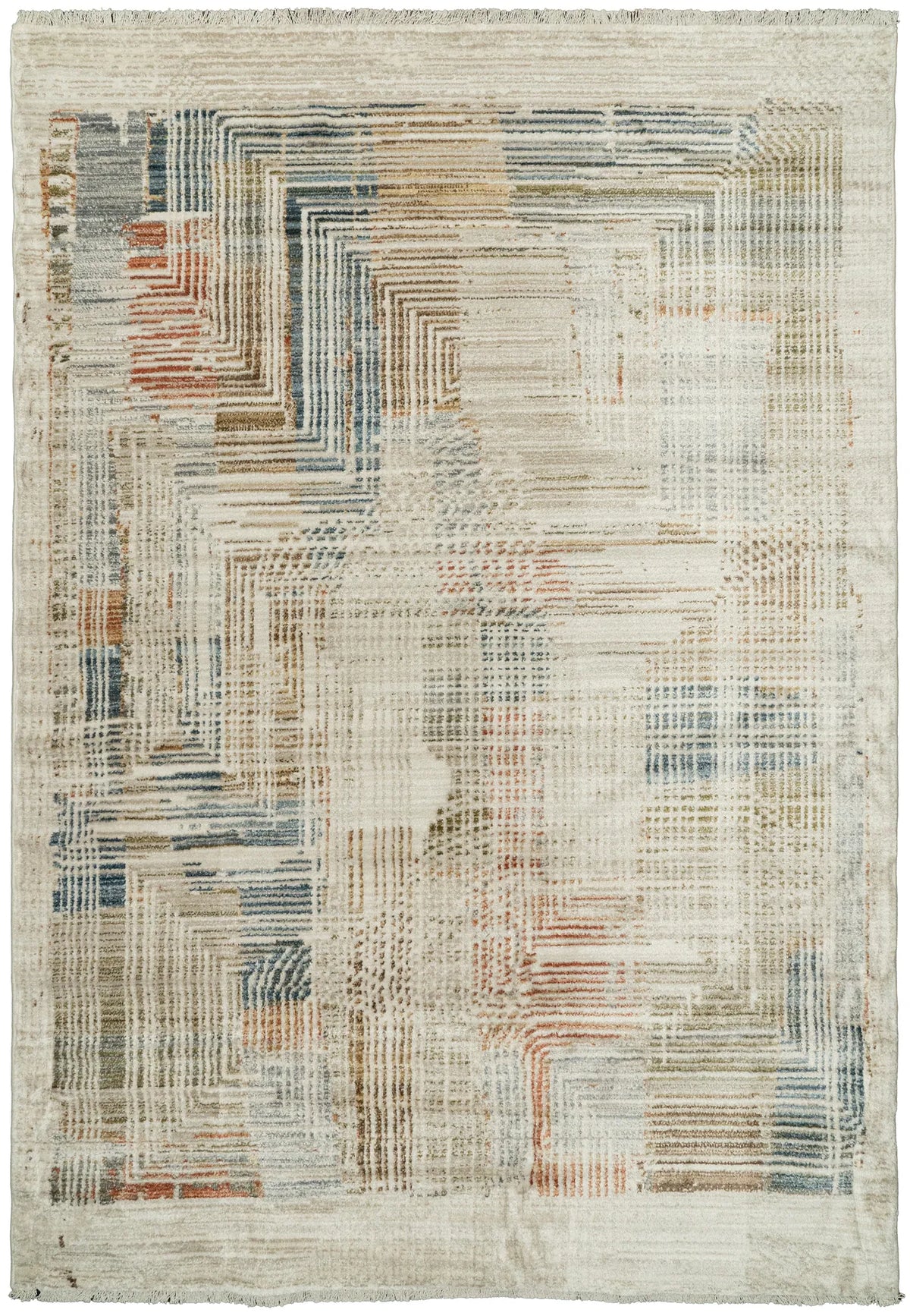 Dynamic Rugs Juno 6889 Power Loomed Modern Beige/Multi Rug - Rectangular