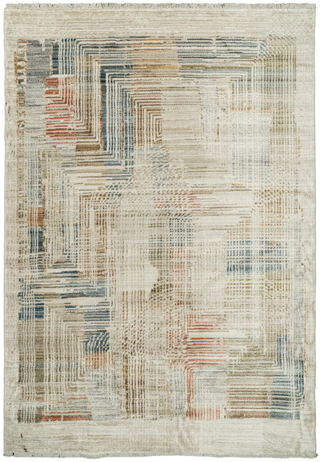 Dynamic Rugs Juno 6889 Power Loomed Modern Beige/Multi Rug - Rectangular