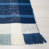 Safavieh Striped Kilim 4'-0" x 6'-0" Rug in Blue / Beige