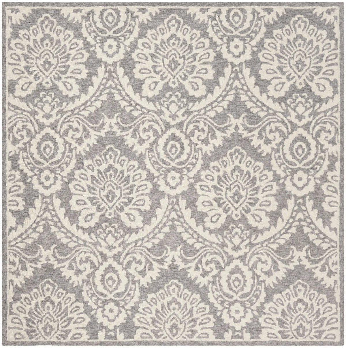 Safavieh Blossom 6'-0" x 6'-0" Rug in Dark Grey / Ivory