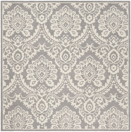Safavieh Blossom 6'-0" x 6'-0" Rug in Dark Grey / Ivory