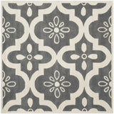 Safavieh Chatham 5'-0" x 5'-0" Rug in Dark Grey / Ivory