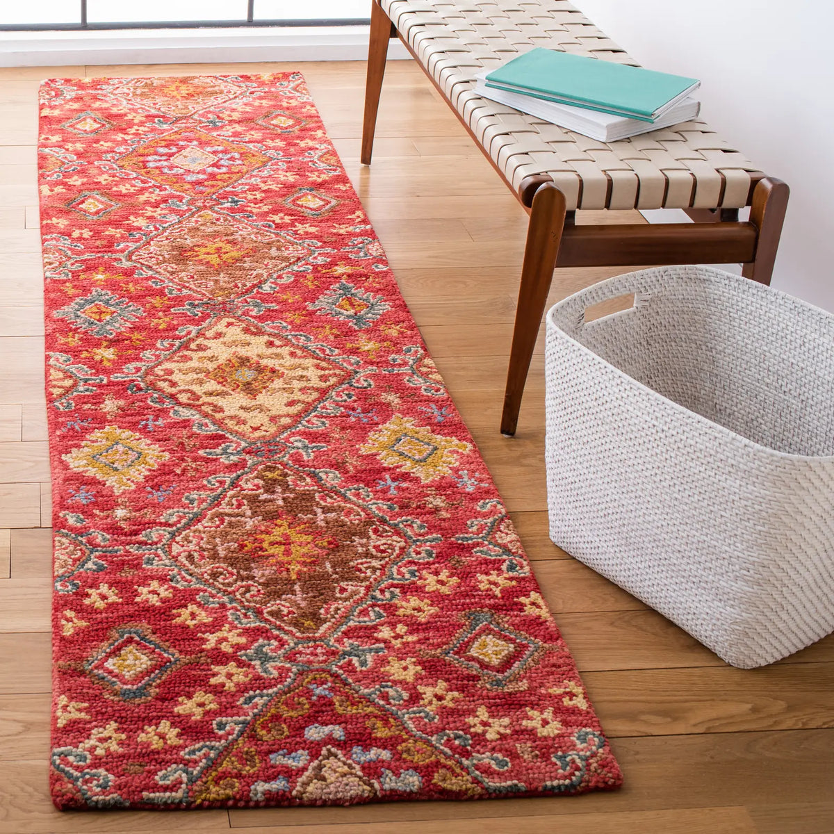 Safavieh Aspen 2'-3" x 9'-0" Rug in Red / Gold