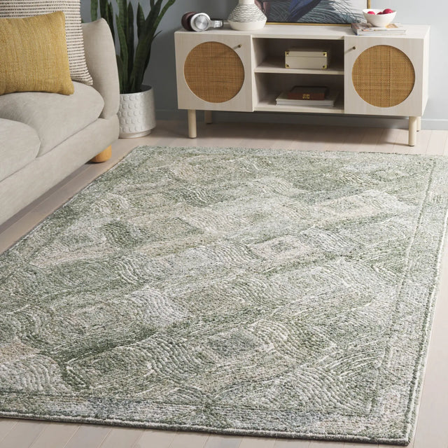 Safavieh Marquee 4'-0" x 6'-0" Rug in Green / Ivory