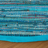 Safavieh Rag Rug 6'-0" x 6'-0" Rug in Blue / Multi
