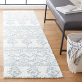 Safavieh Parma Shag 2'-3" x 8'-0" Rug in Ivory / Grey