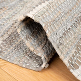 Safavieh Vintage Leather 4'-0" x 6'-0" Rug in Light Grey / Taupe