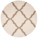 Safavieh Sgd-Dallas Shag 6'-0" x 6'-0" Rug in Ivory / Beige