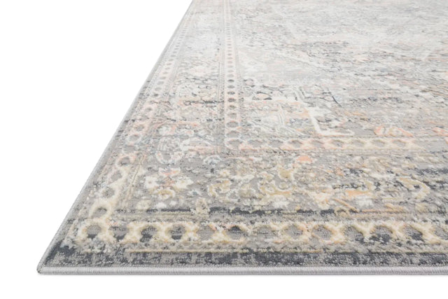 Loloi Lucia Luc-01 Grey / Sunset Rugs - rug corner