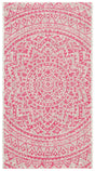 Safavieh Courtyard 2'-0" x 3'-7" Rug in Light Grey / Fuchsia