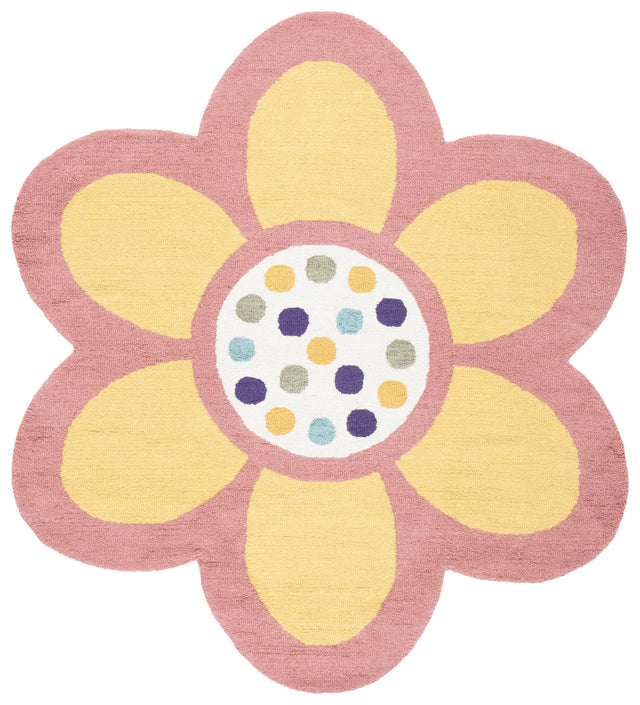 Safavieh Novelty 6'-0" x 6'-0" Rug in Pink / Yellow