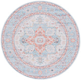 Safavieh Tucson 6'-0" x 6'-0" Rug in Turquoise / Rust