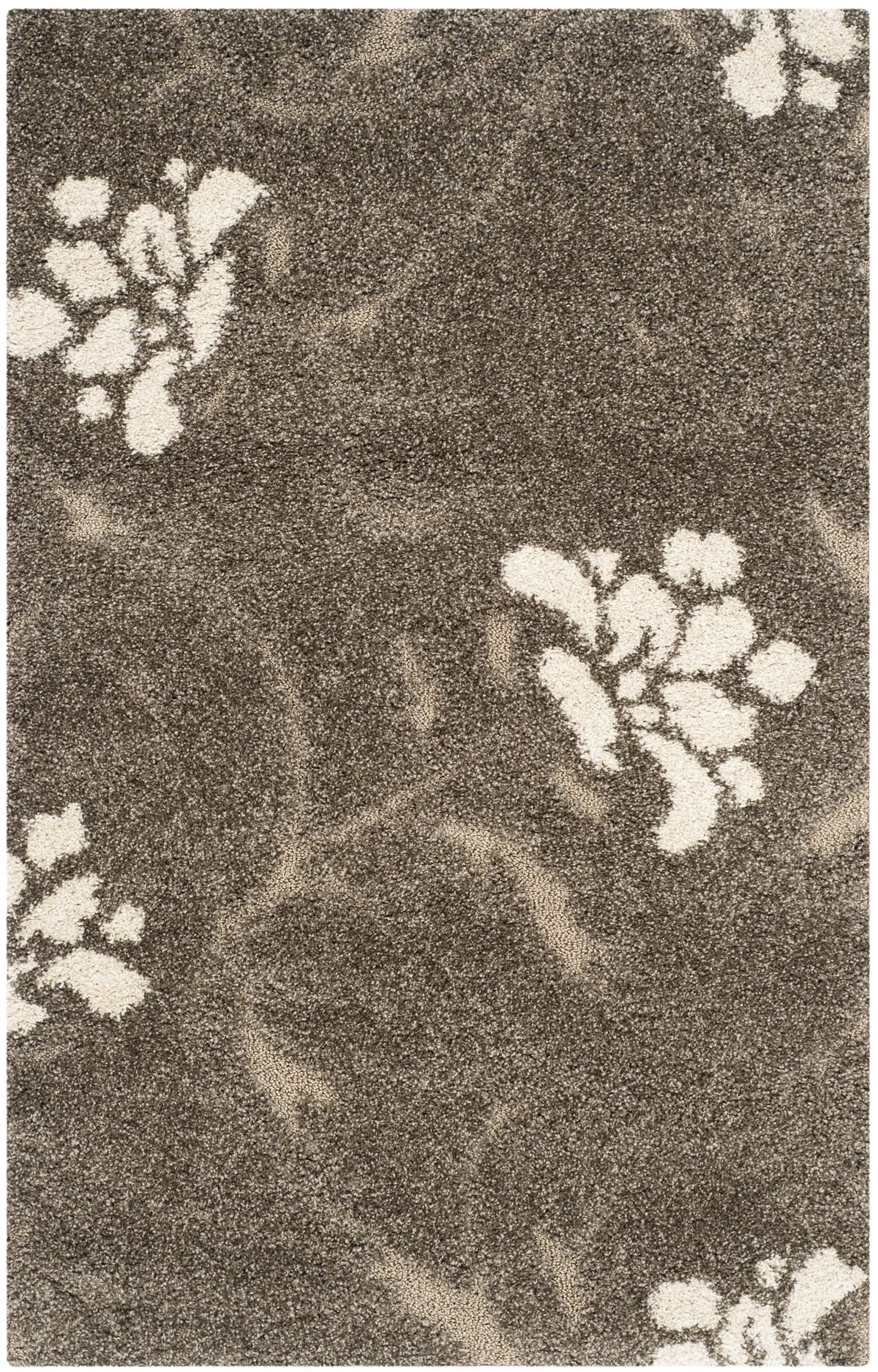 Safavieh Florida Shag 3'-3" x 5'-3" Rug in Smoke / Beige