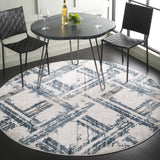 Safavieh Kingston 6'-7" x 6'-7" Rug in Blue / Ivory