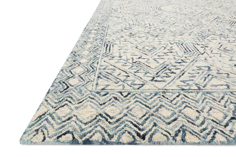 Loloi Ziva Zv-03 Bluestone Rugs - rug corner