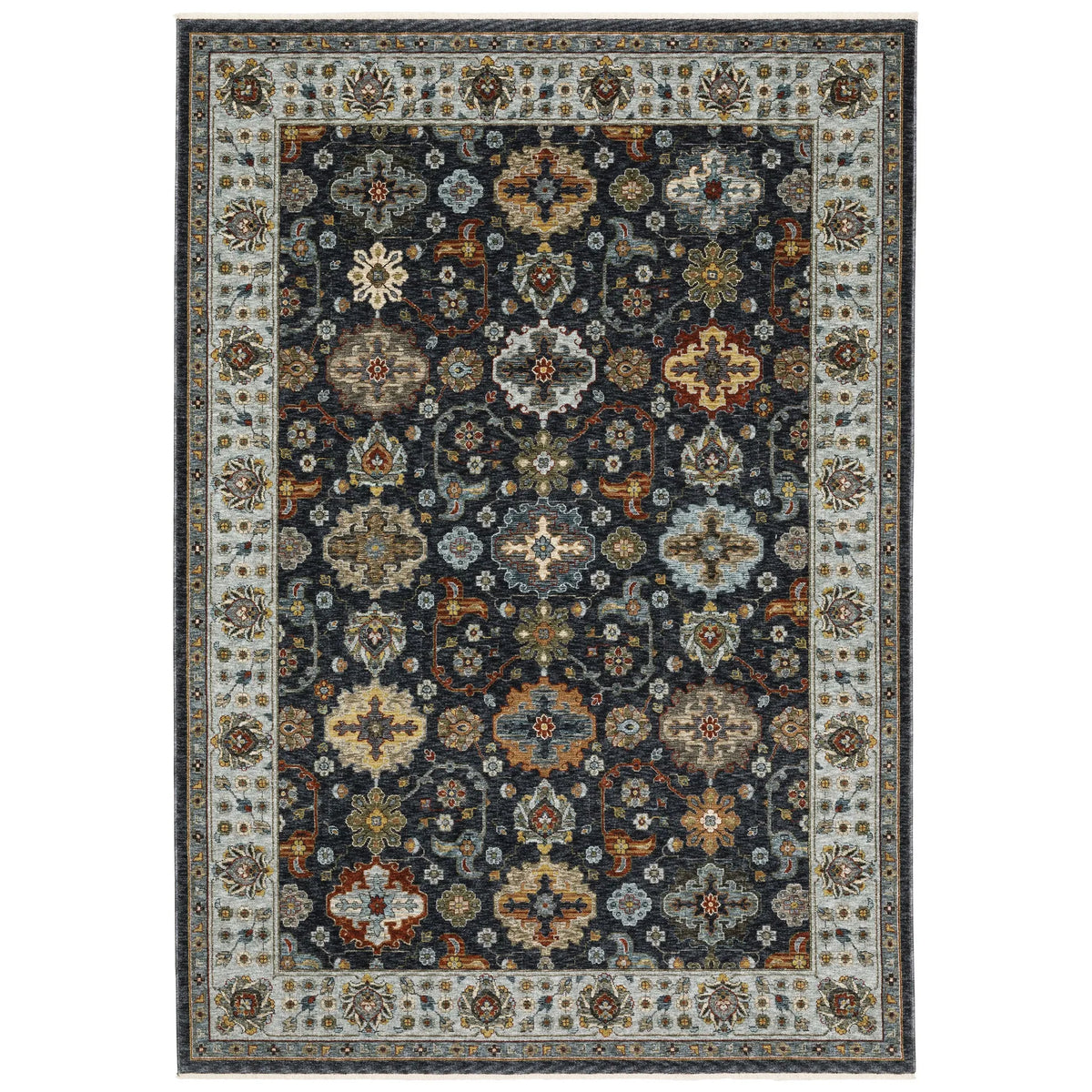 Oriental Weavers Sphinx Aberdeen 561B1 Blue/Multi Rugs - main flat