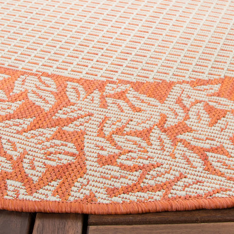 Safavieh Courtyard 5'-3" x 5'-3" Rug in Natural / Terra