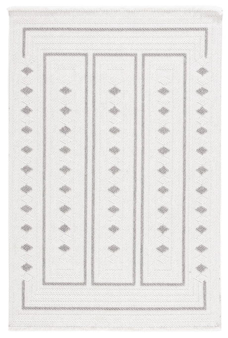 Safavieh Lotus 4'-0" x 6'-0" Rug in Ivory / Grey