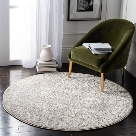Safavieh Princeton 5'-0" x 5'-0" Rug in Grey / Beige