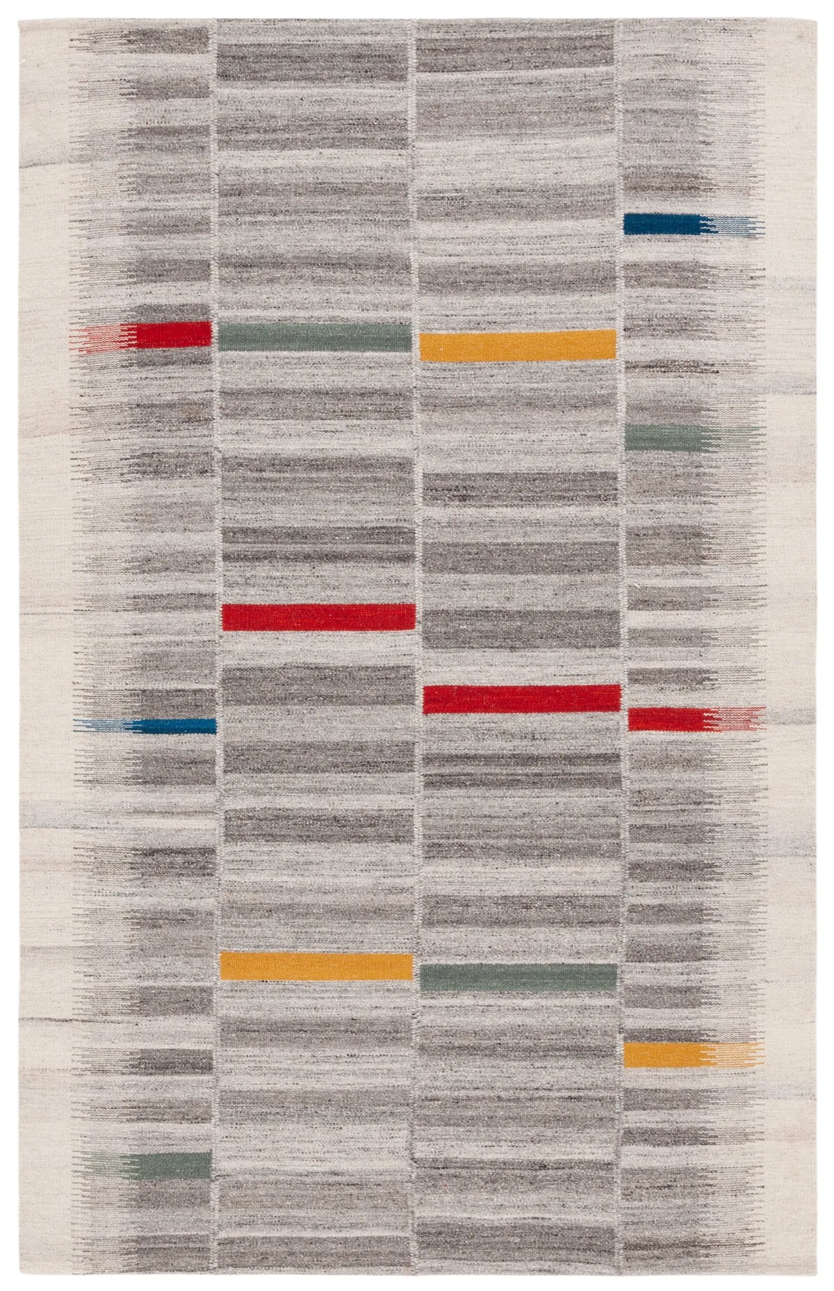 Safavieh Kilim 4'-0" x 6'-0" Rug in Ivory / Grey