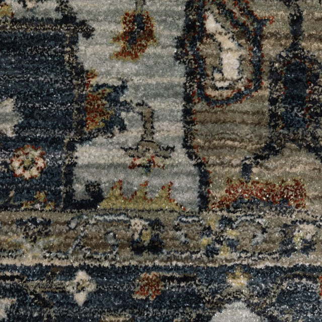 Oriental Weavers Sphinx ELIANA ELI05 Blue Medallion Rugs - room scene 2