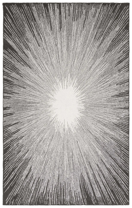 Safavieh Abstract 4'-0" x 6'-0" Rug in Ivory / Black